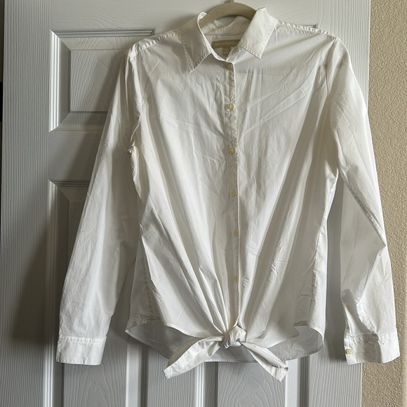 Womans banana republic size 14 button-down tie up shirt - Picture 2 of 3